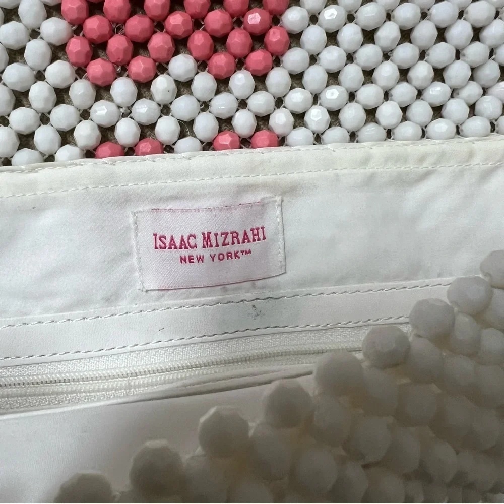 Isaac Mizrahi Heart beaded Envelope Purse Handbag - Picture 3 of 5